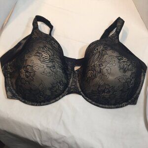 44DDD Bali One smooth U bra underwire  black & beige lightly padded